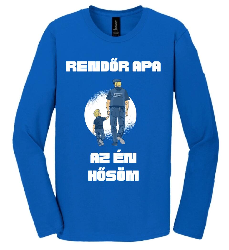 Rendőr apa hős póló