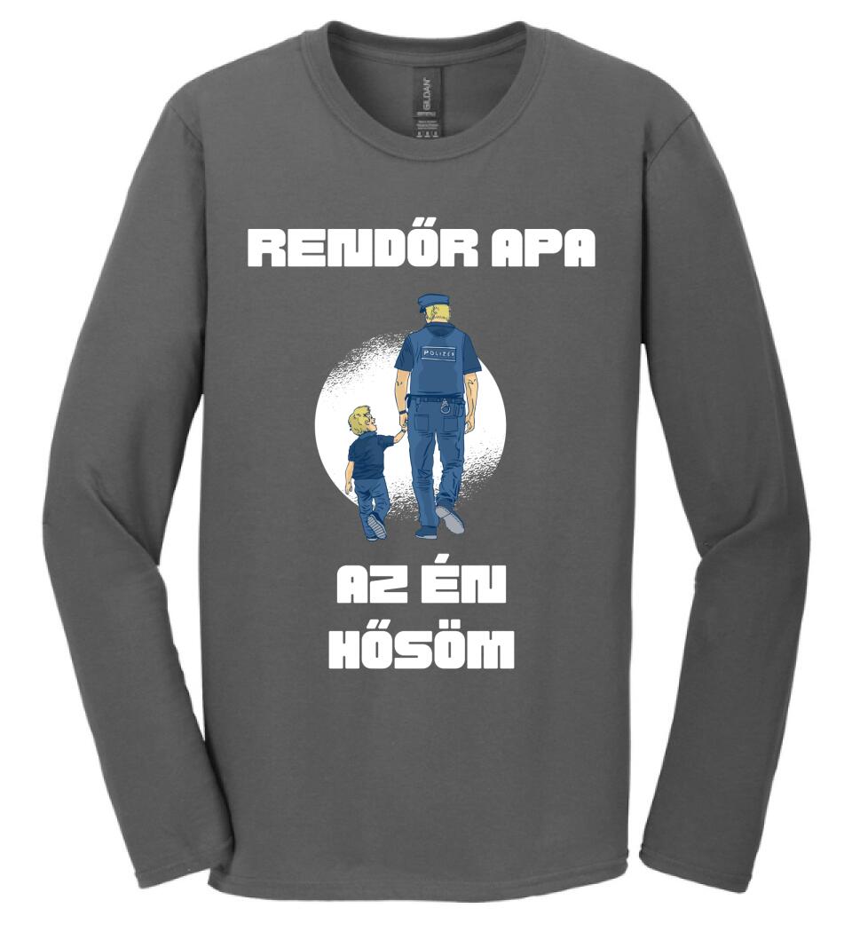 Rendőr apa hős póló
