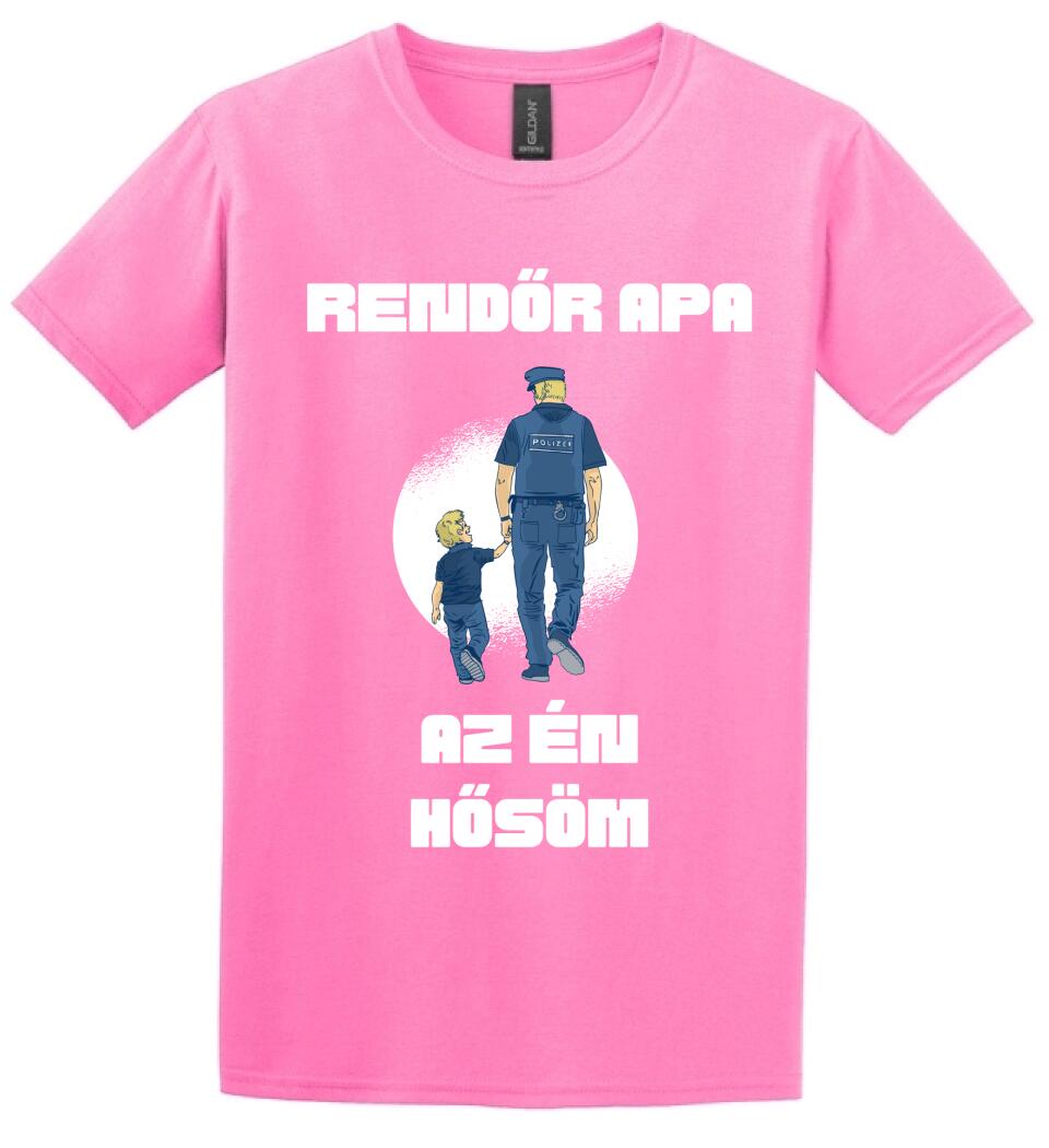 Rendőr apa hős póló