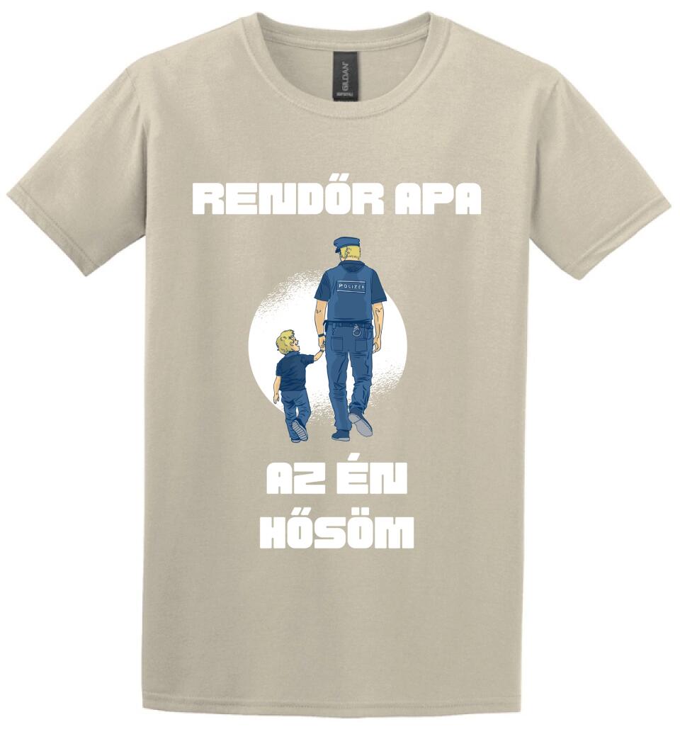 Rendőr apa hős póló