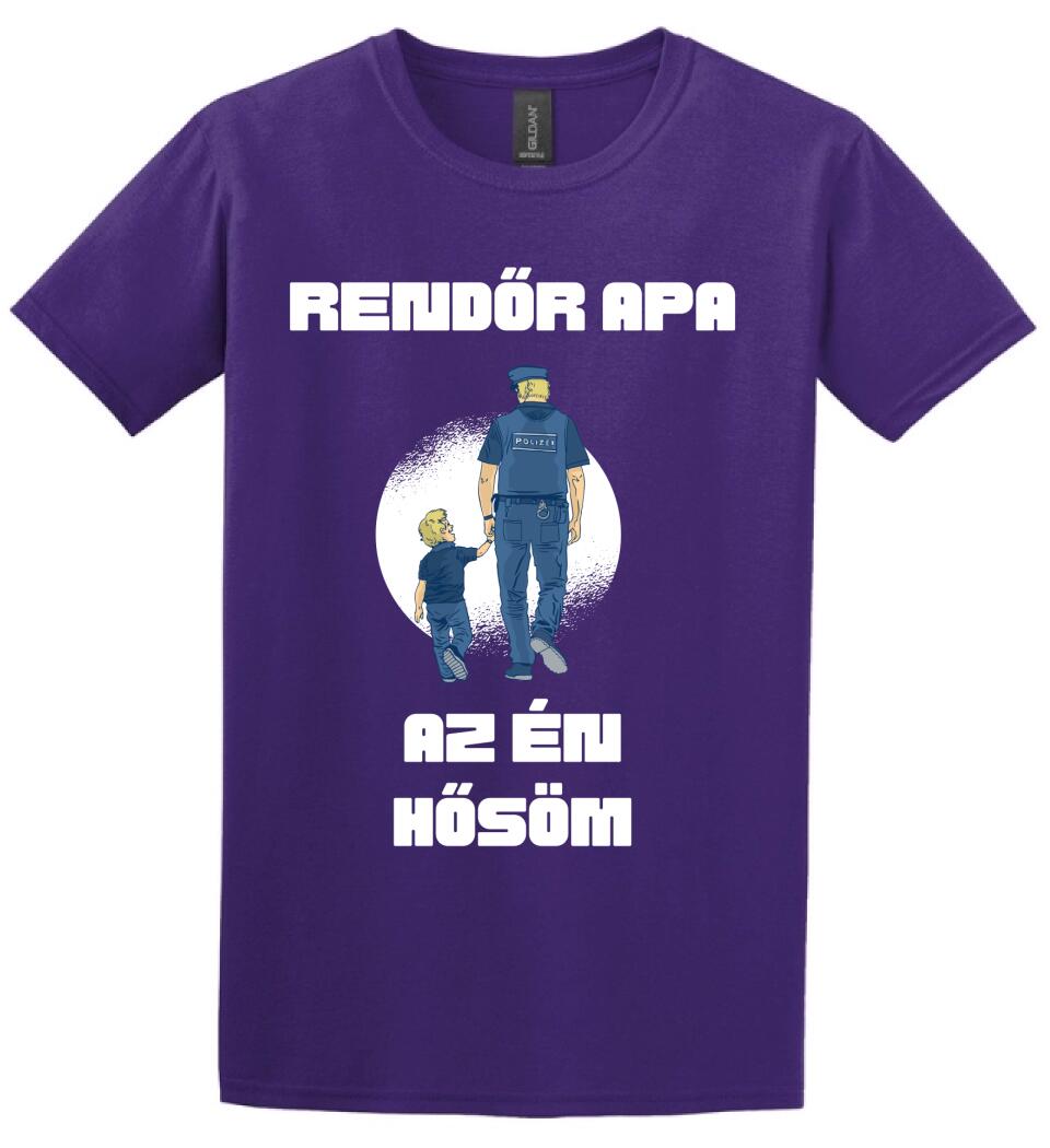 Rendőr apa hős póló