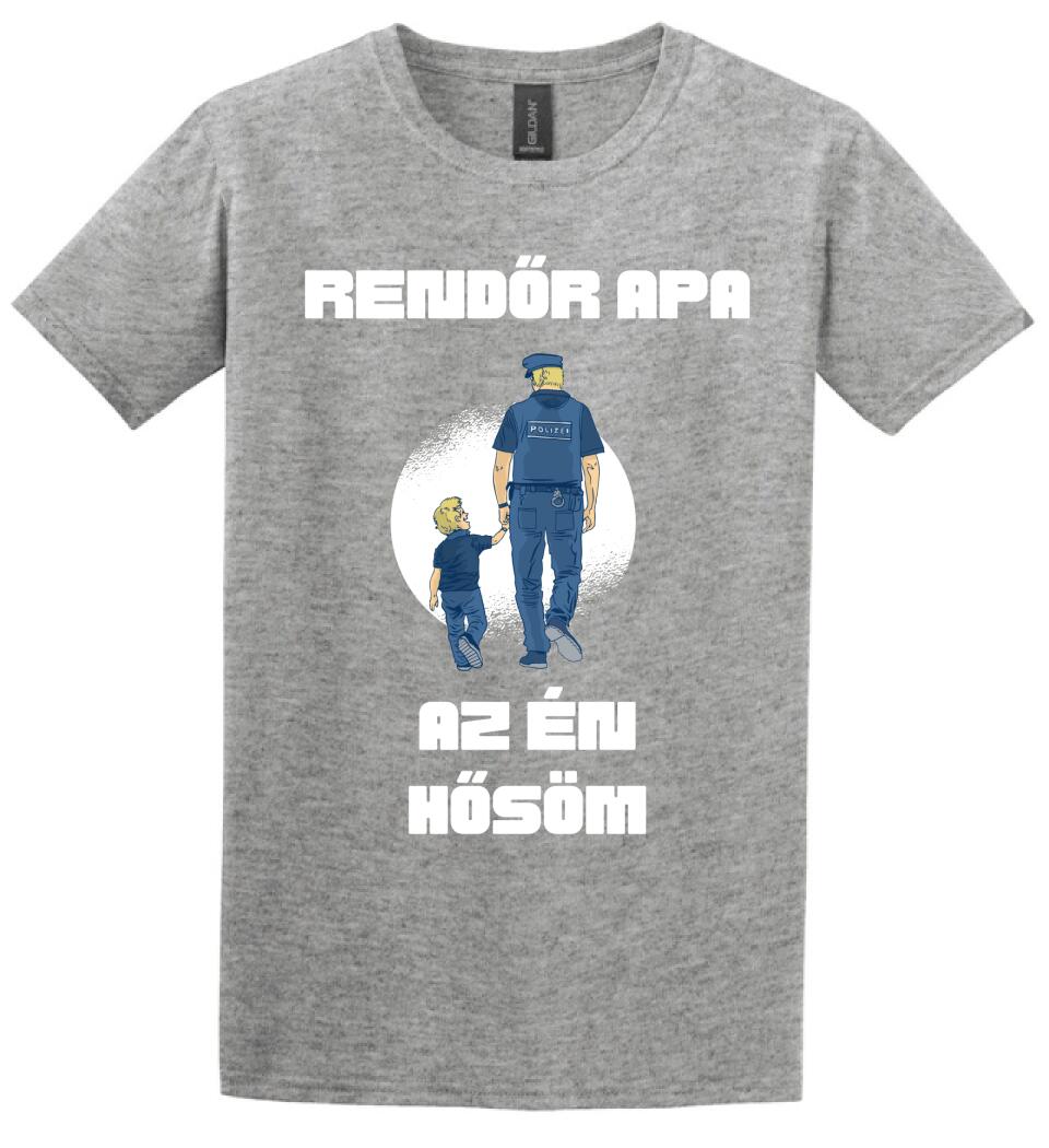 Rendőr apa hős póló