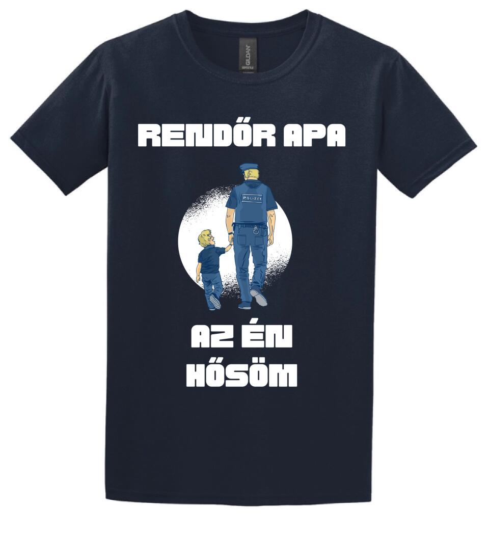 Rendőr apa hős póló