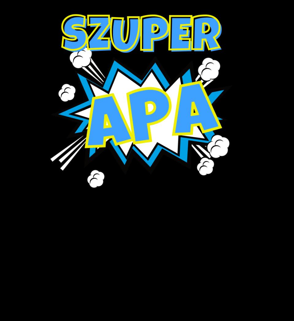 Szuper apa szines póló