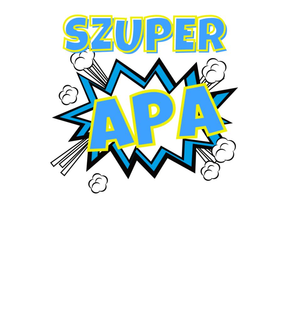 Szuper apa szines póló