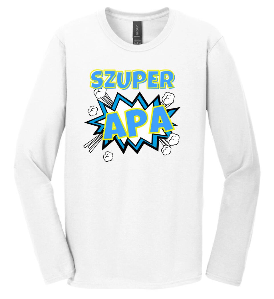 Szuper apa szines póló