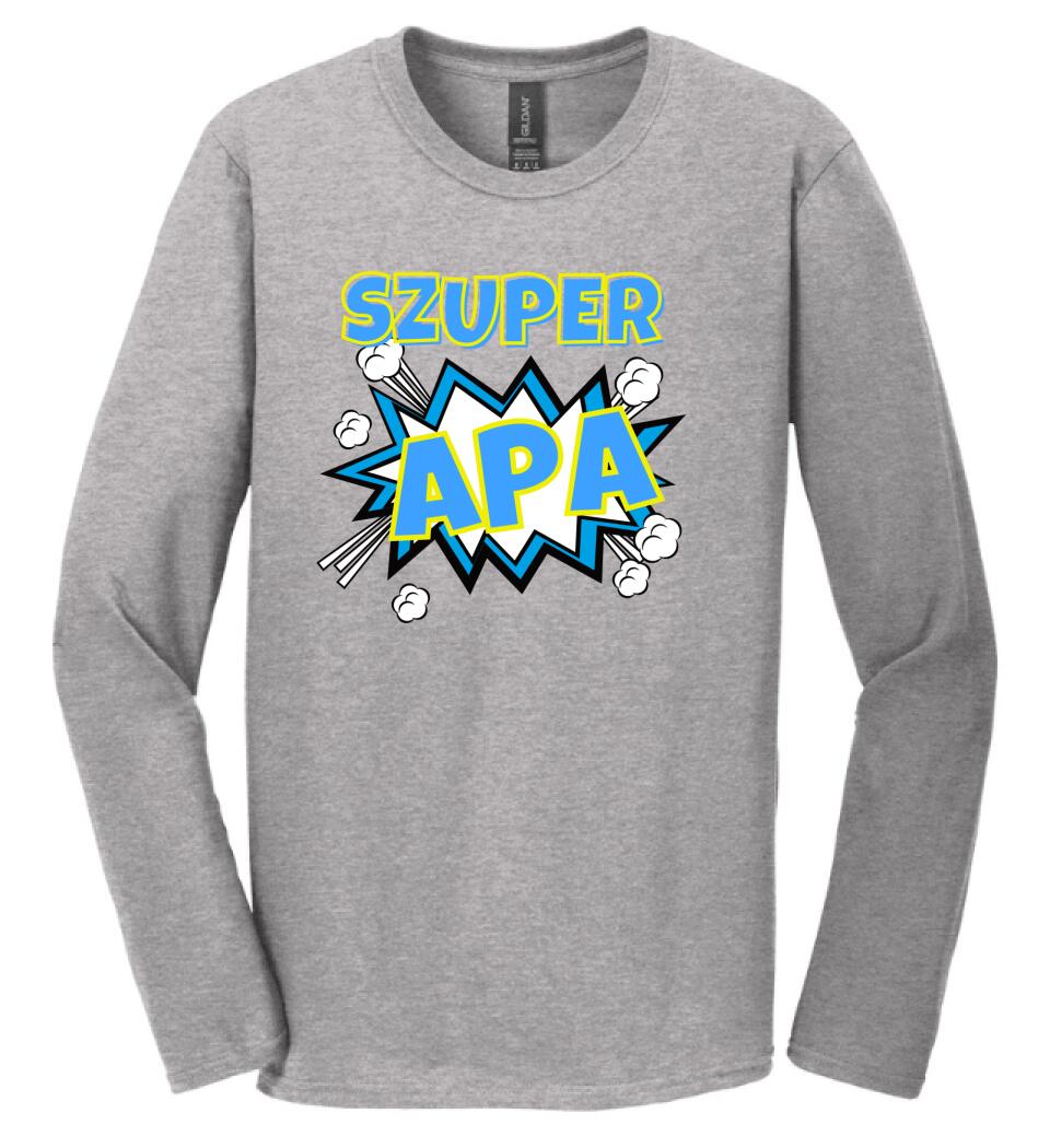 Szuper apa szines póló