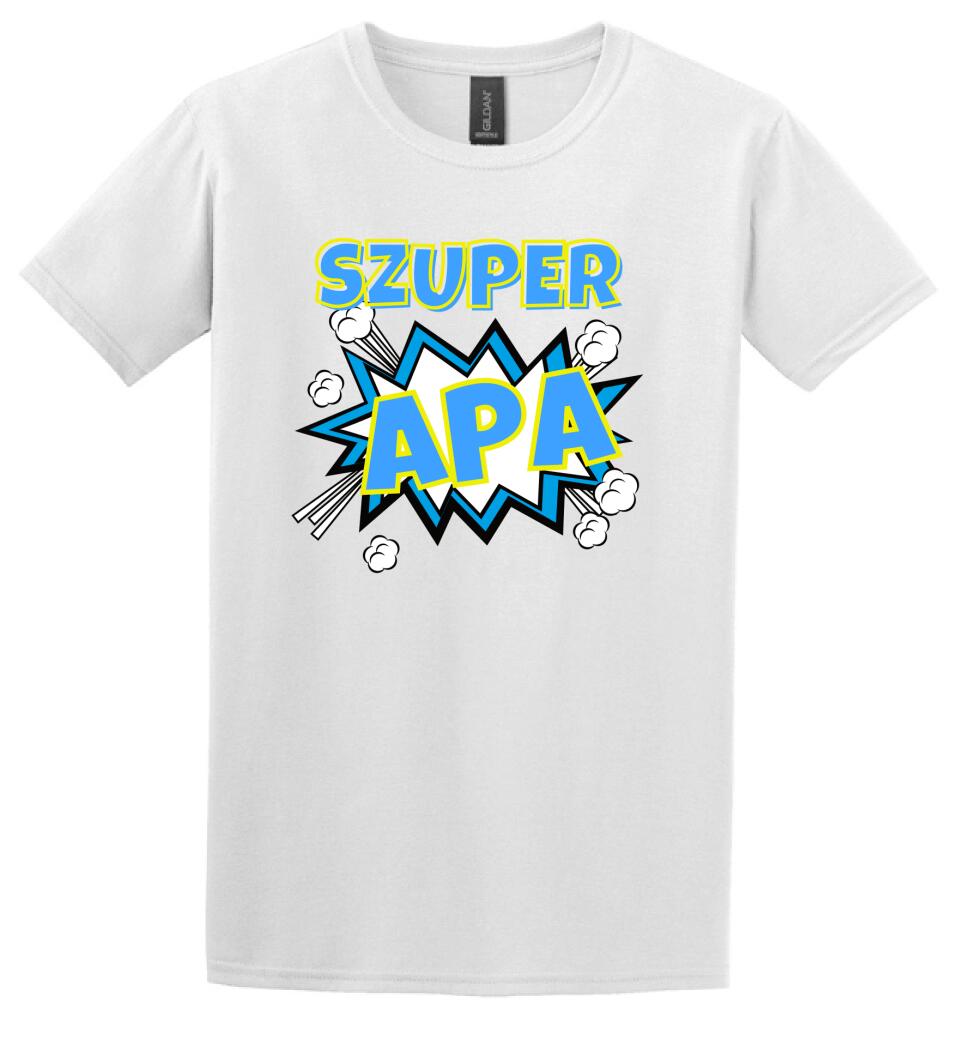 Szuper apa szines póló