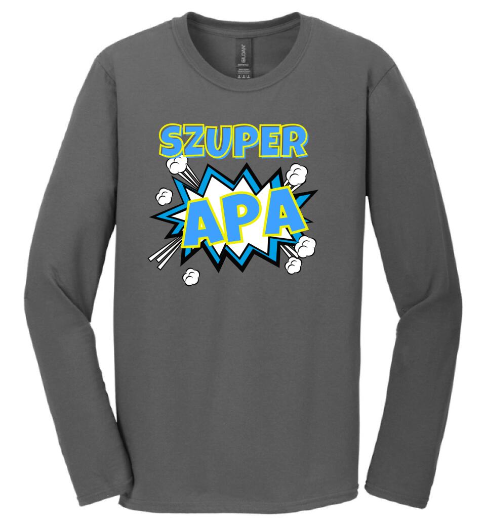 Szuper apa szines póló