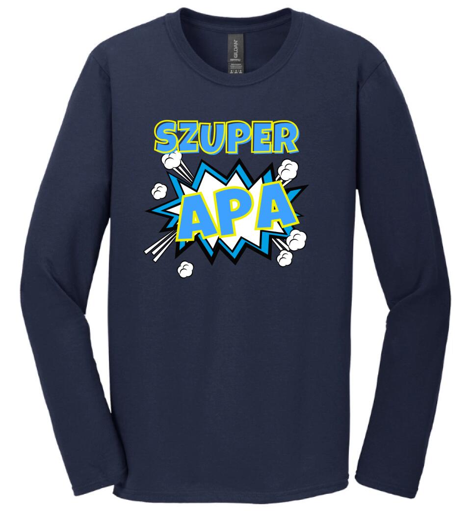 Szuper apa szines póló