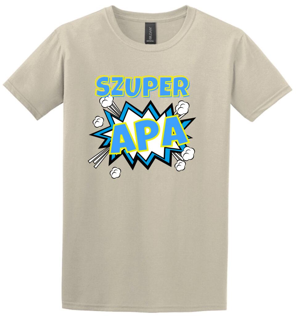 Szuper apa szines póló