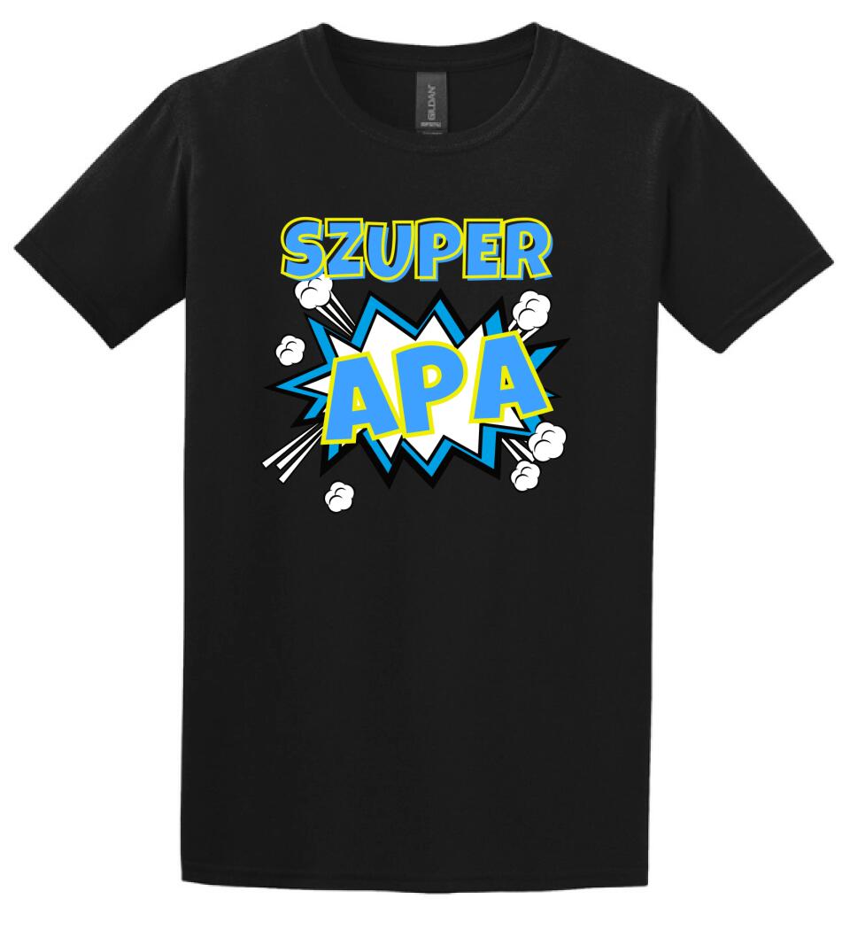 Szuper apa szines póló