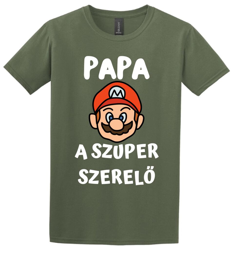 Papa a szerelő póló
