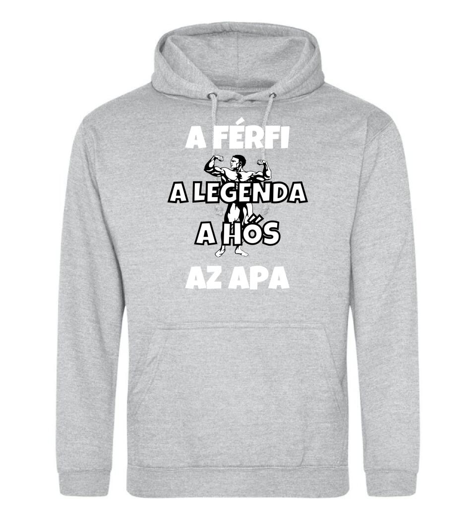 Férfi, legenda hős, apa póló