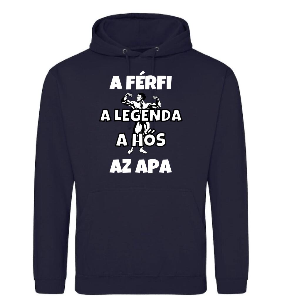 Férfi, legenda hős, apa póló
