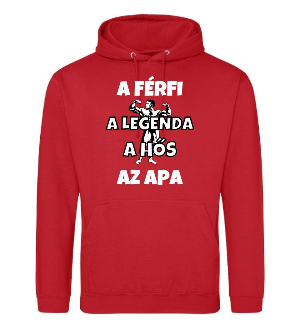 Férfi, legenda hős, apa póló