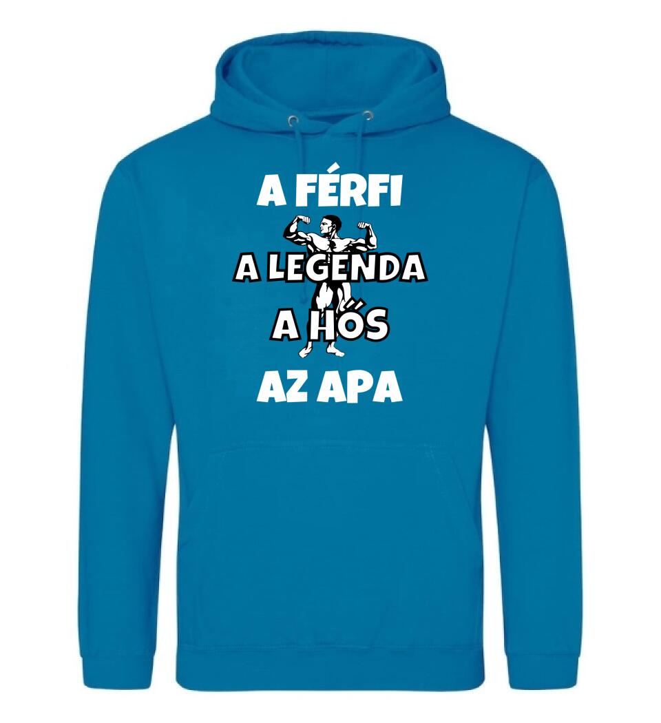 Férfi, legenda hős, apa póló