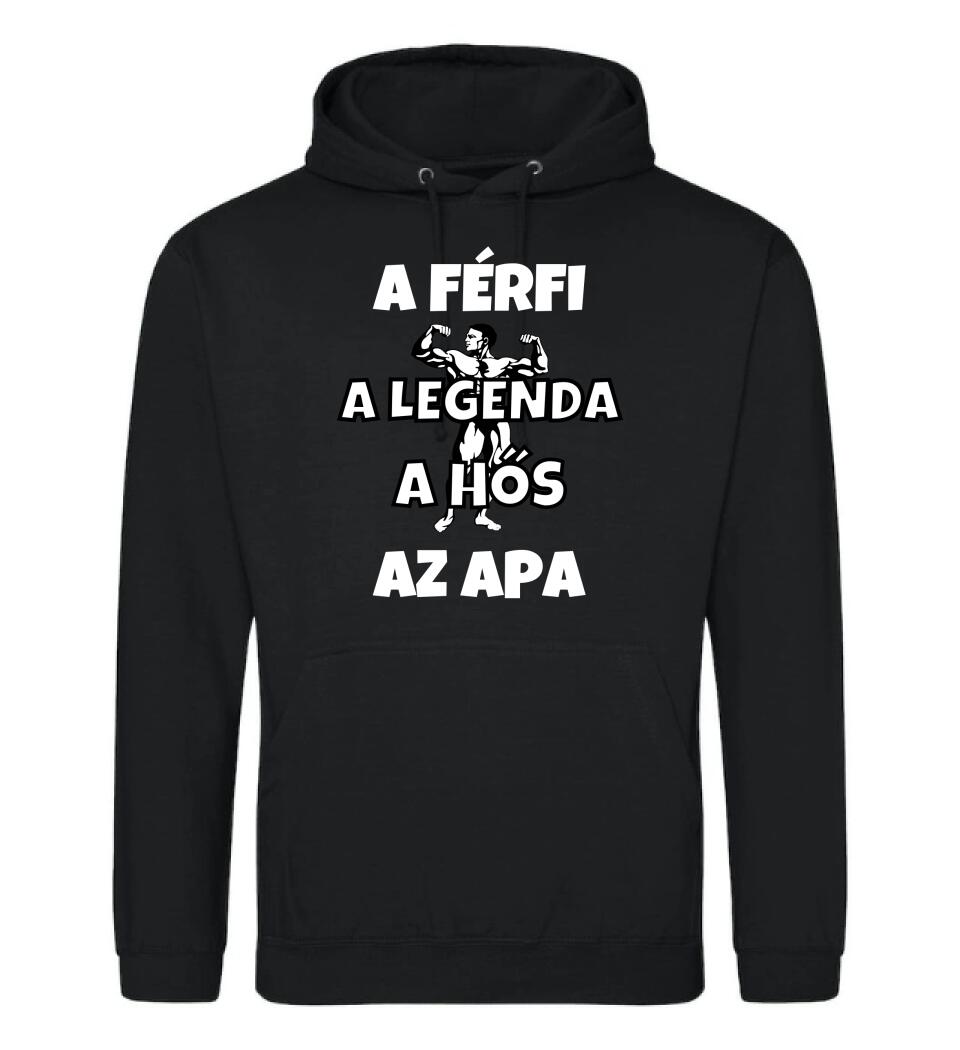 Férfi, legenda hős, apa póló