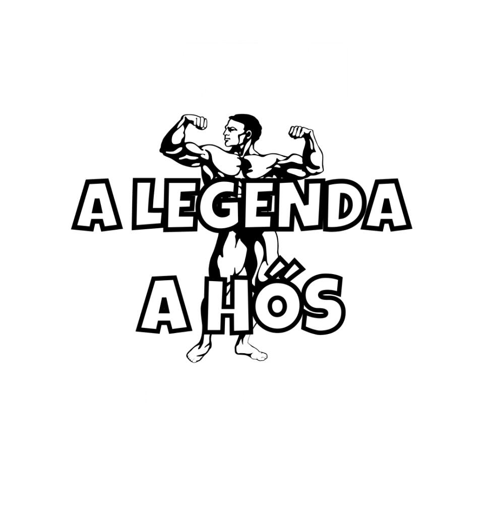 Férfi, legenda, hős, papa póló