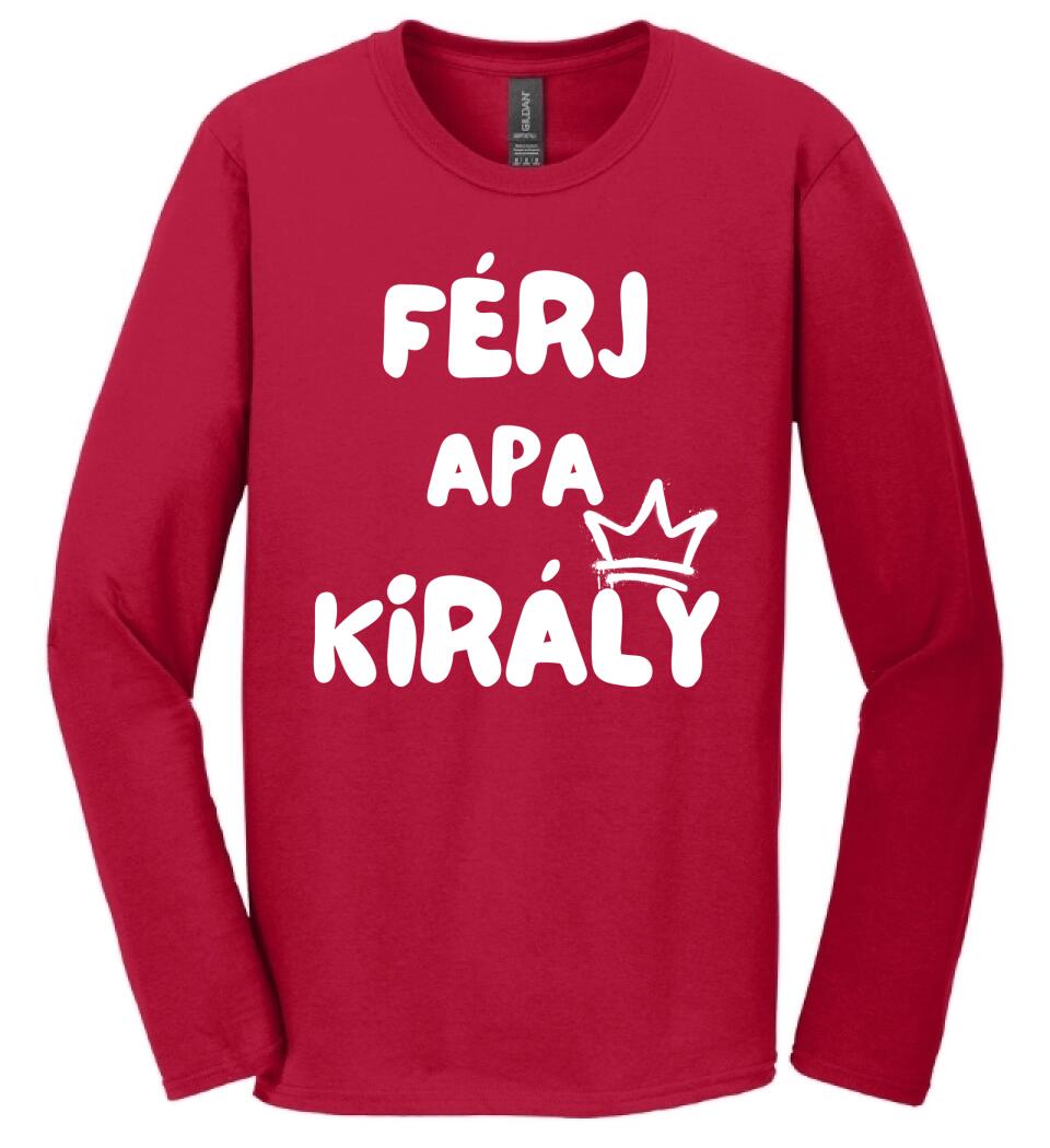 Férj, apa, király póló