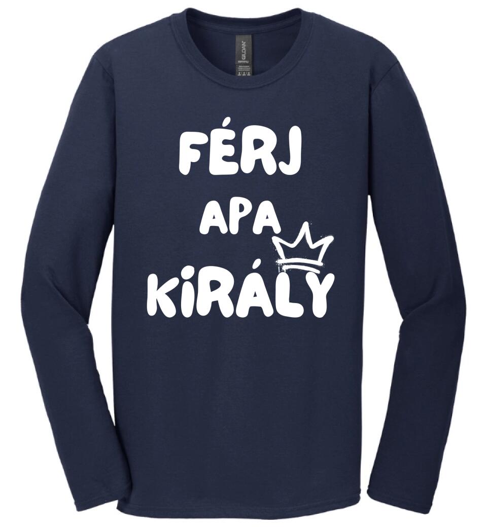 Férj, apa, király póló