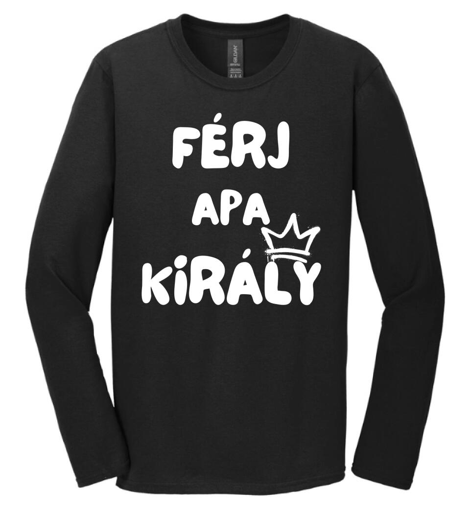 Férj, apa, király póló
