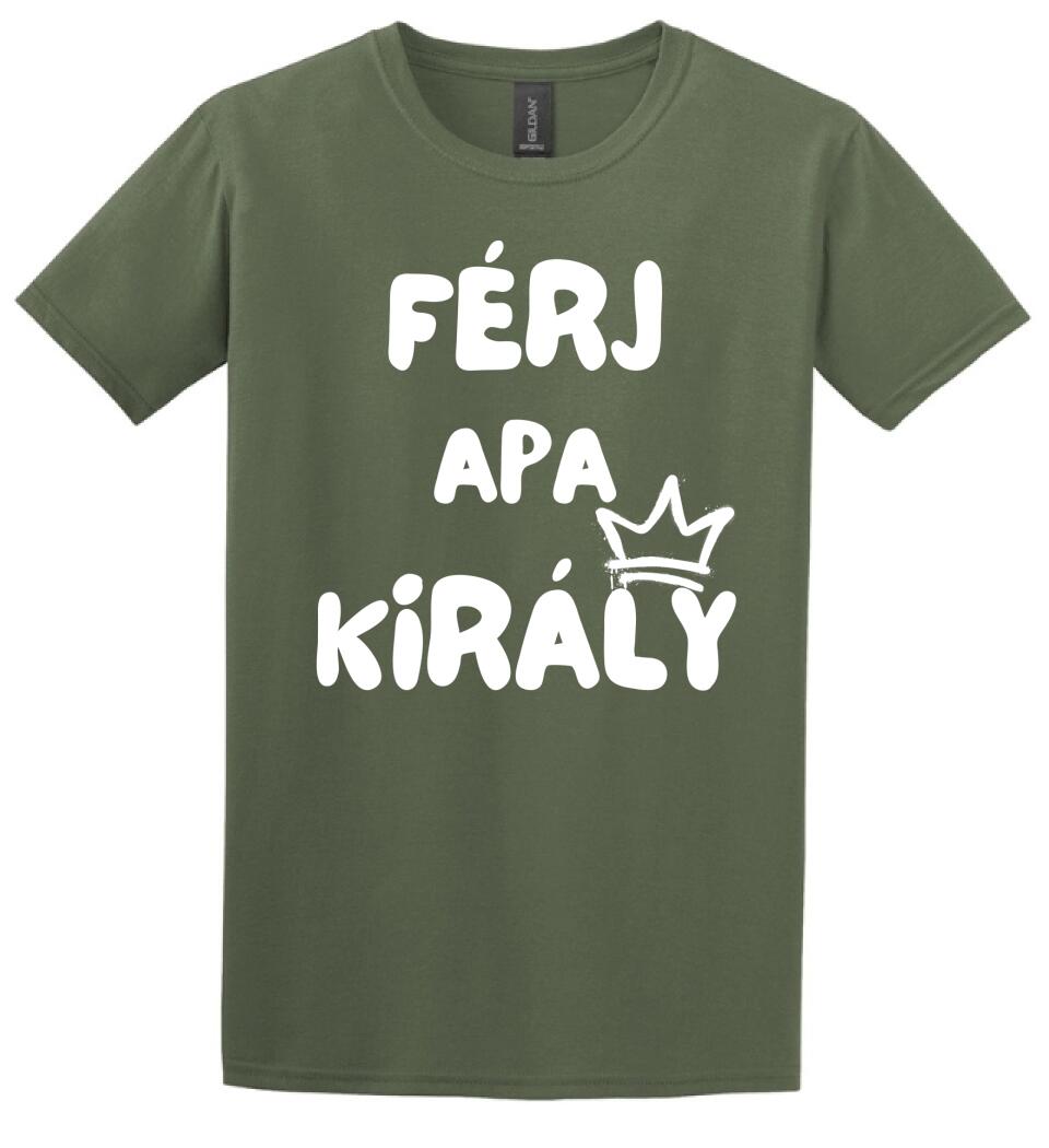 Férj, apa, király póló