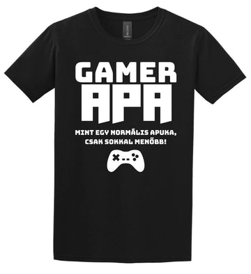 Gamer apa póló