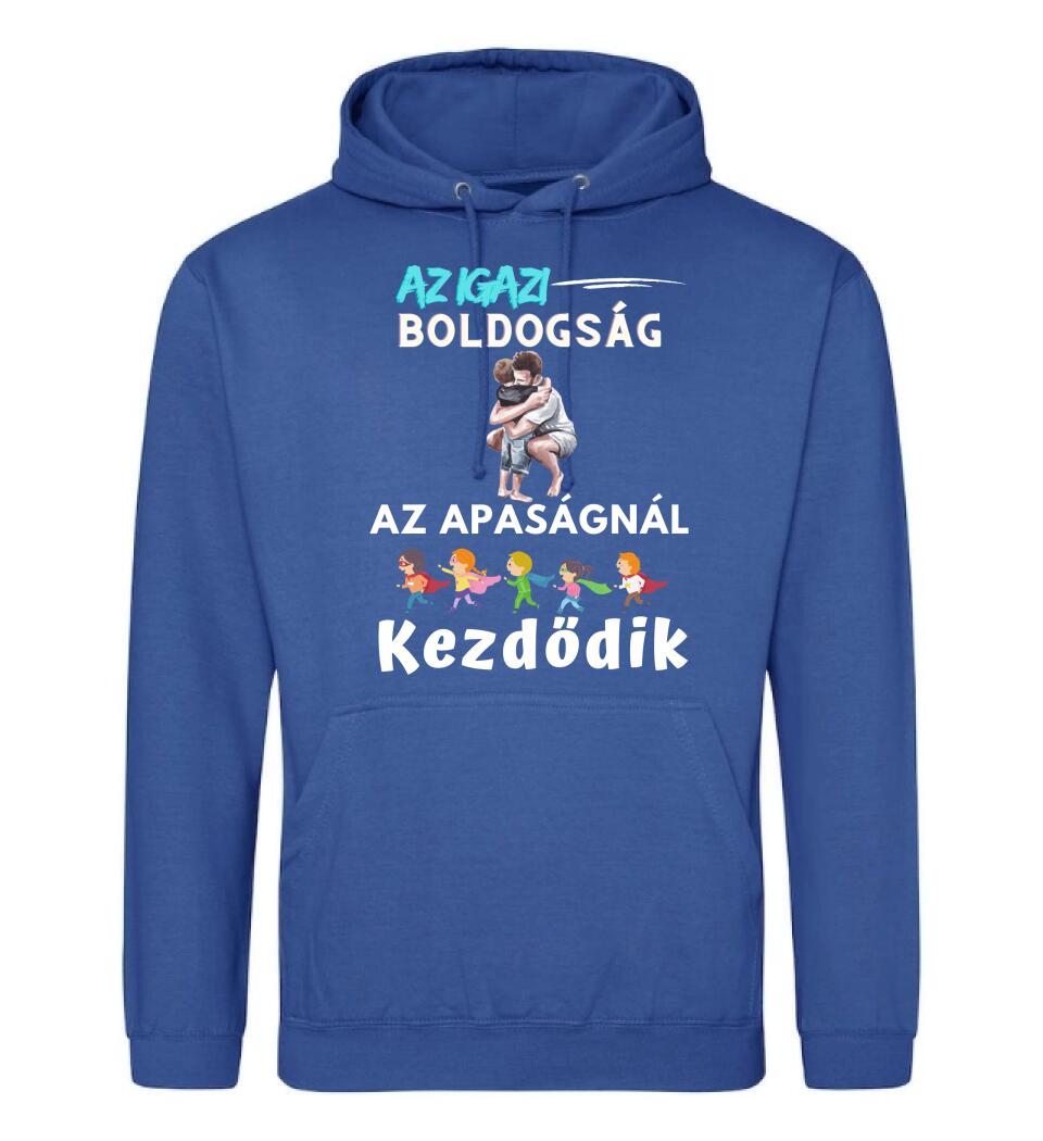 Igazi boldogság apa fia póló