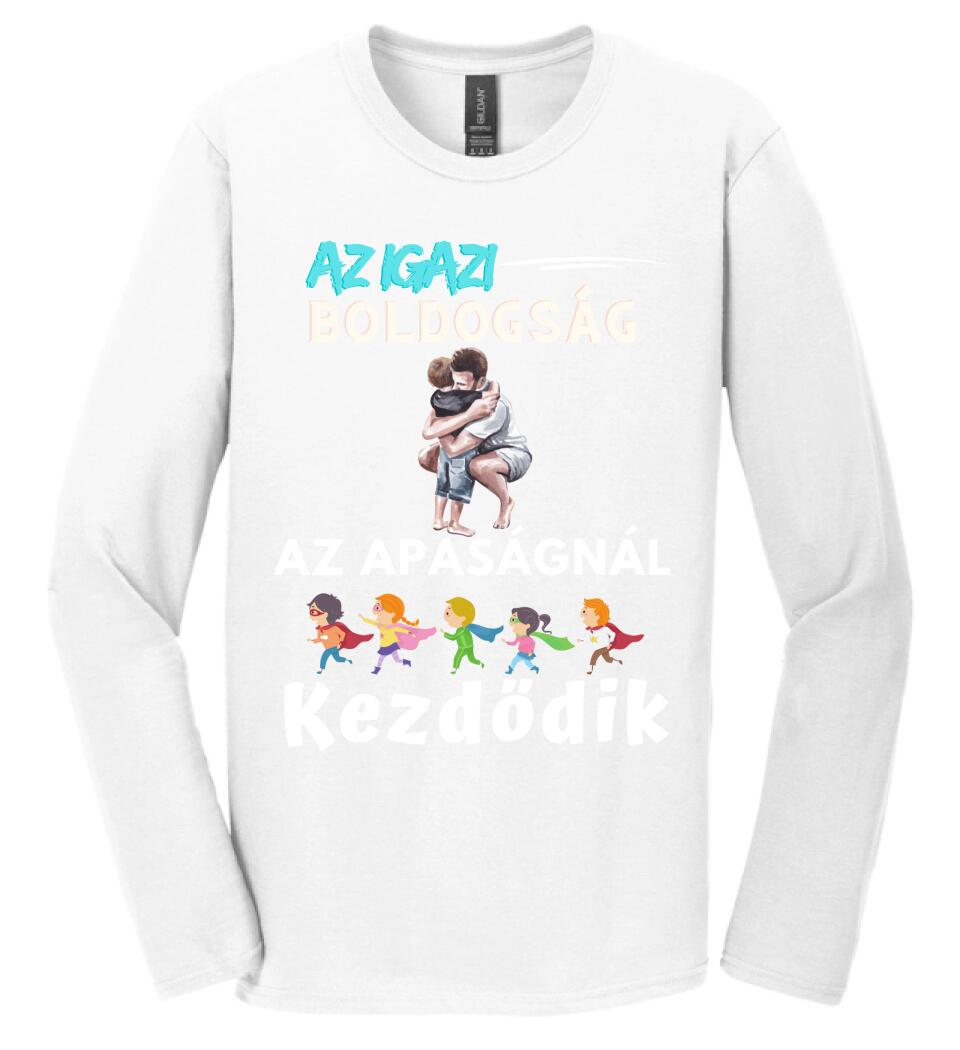 Igazi boldogság apa fia póló