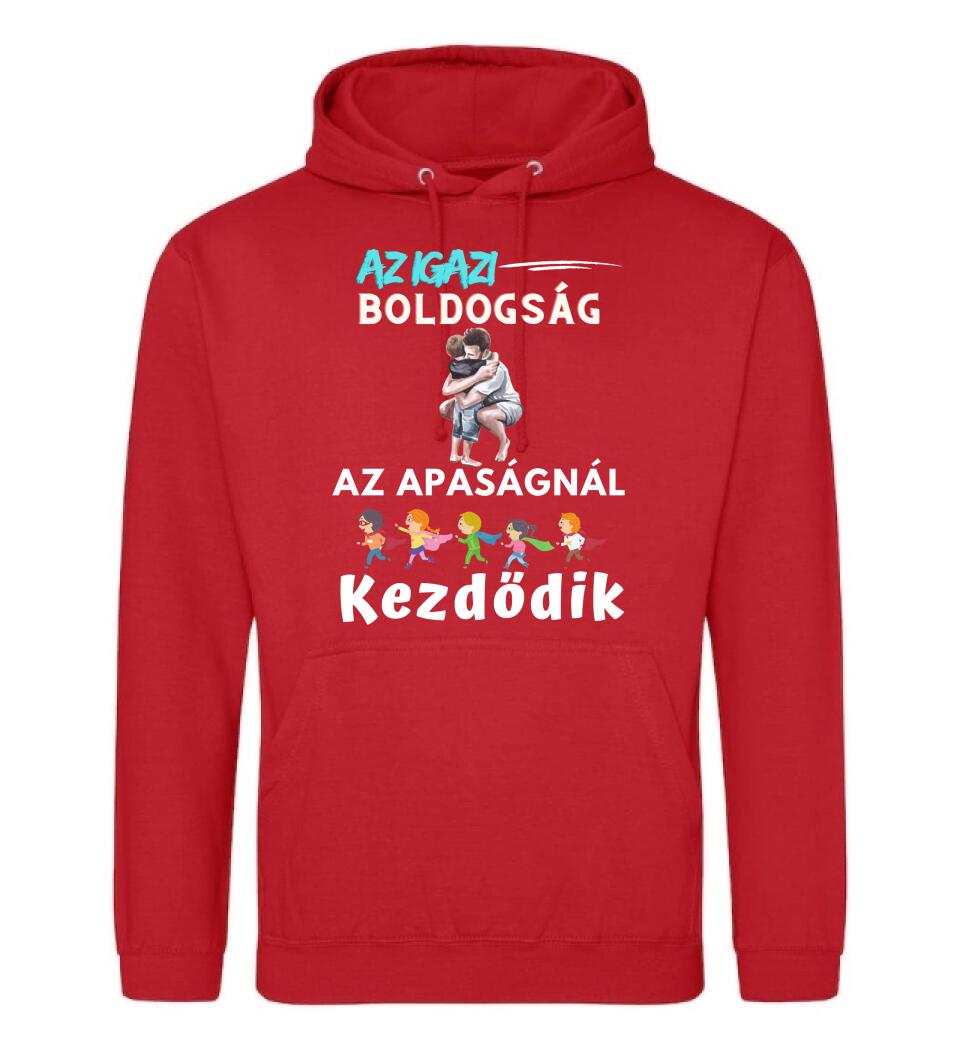 Igazi boldogság apa fia póló