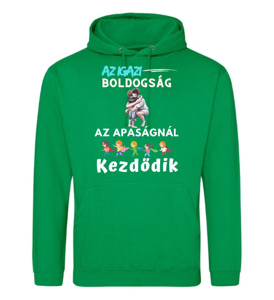 Igazi boldogság apa fia póló