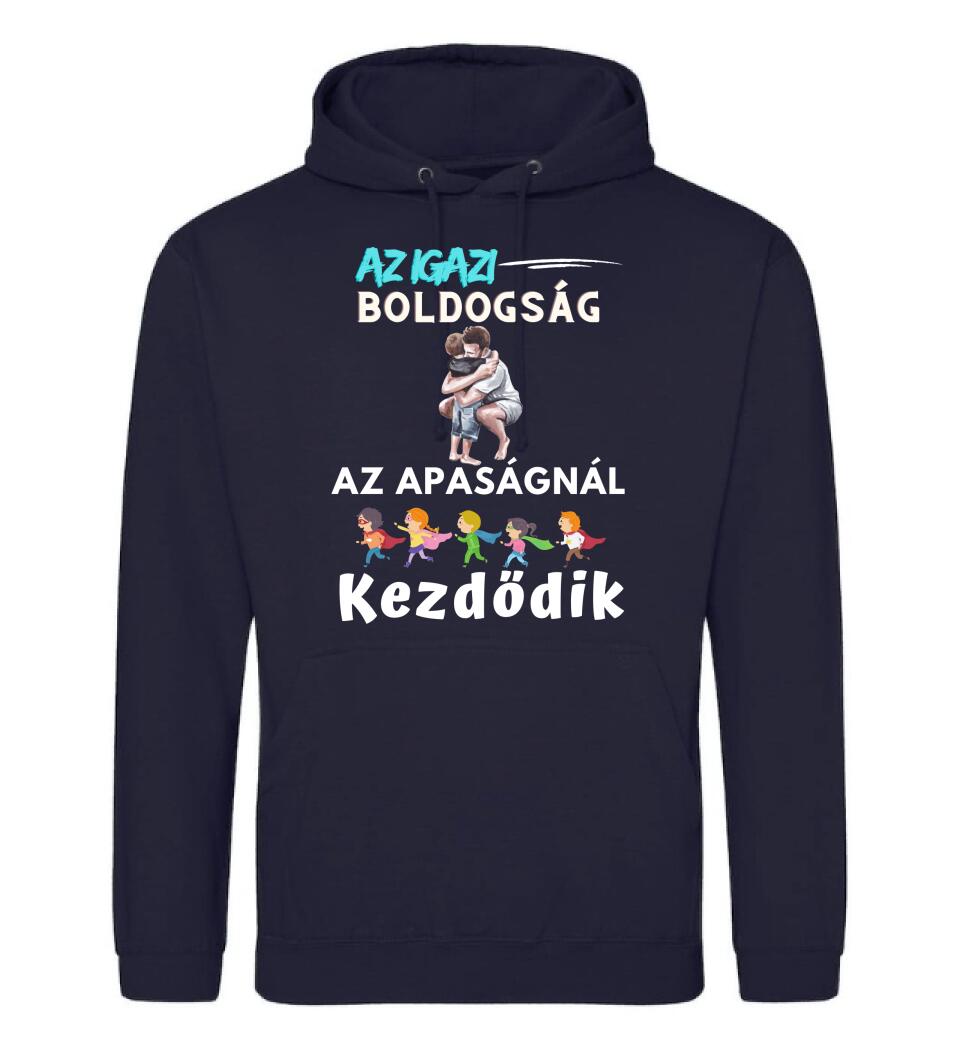 Igazi boldogság apa fia póló