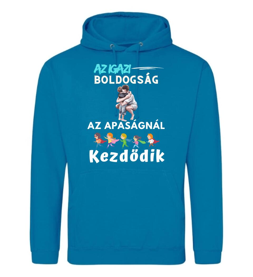 Igazi boldogság apa fia póló