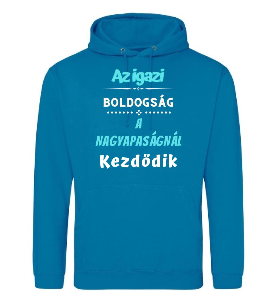 Igazi boldogság nagypapa póló