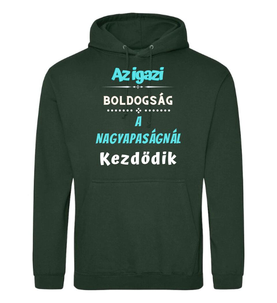 Igazi boldogság nagypapa póló