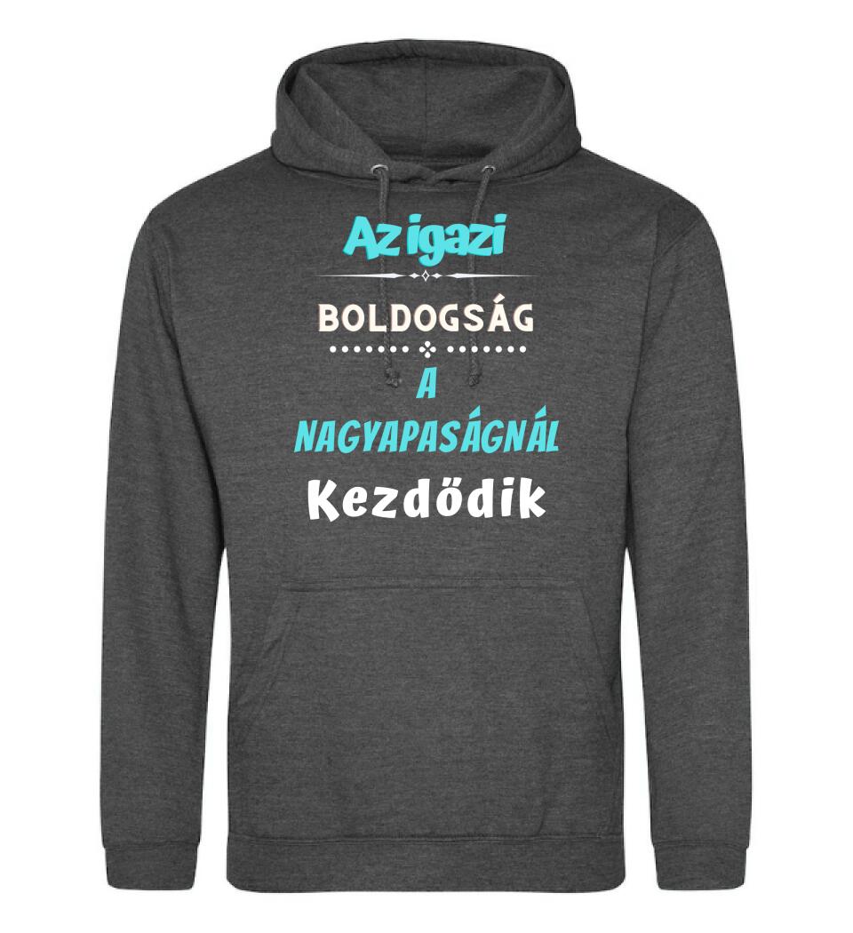 Igazi boldogság nagypapa póló