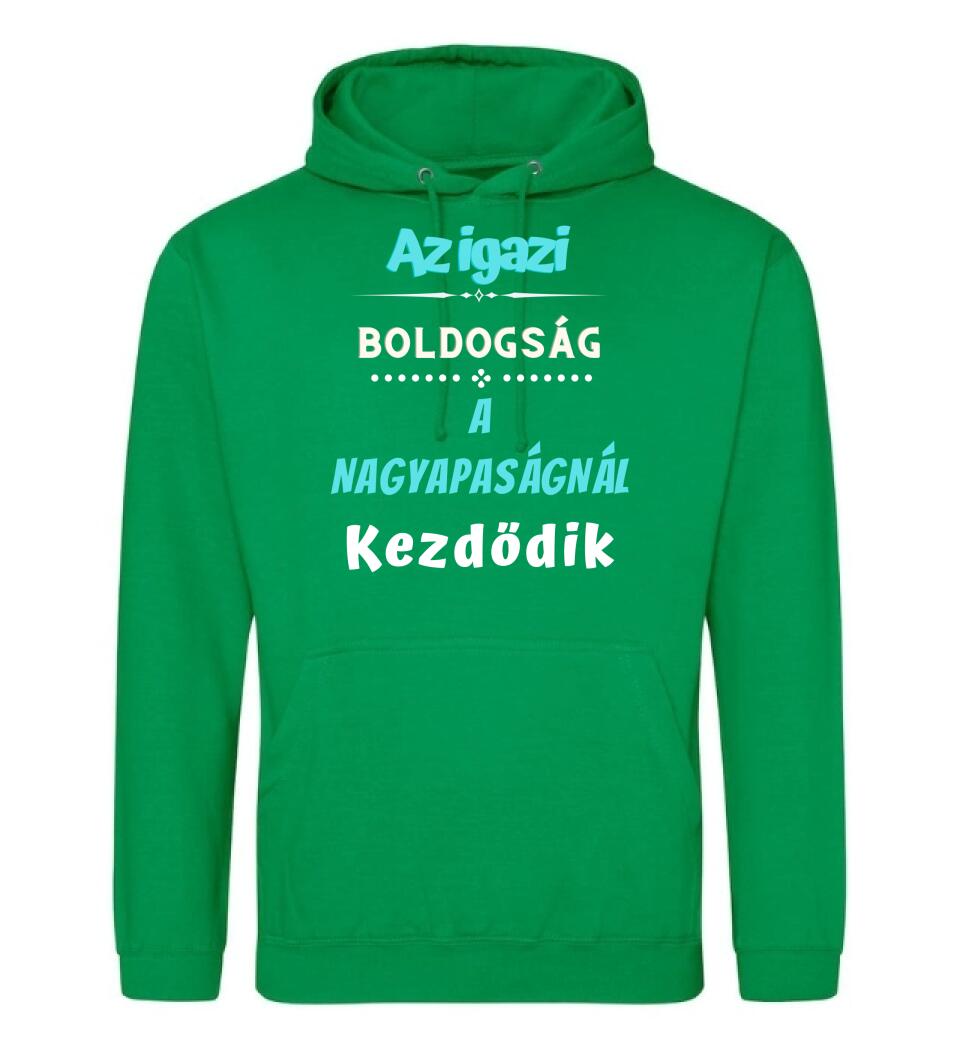 Igazi boldogság nagypapa póló