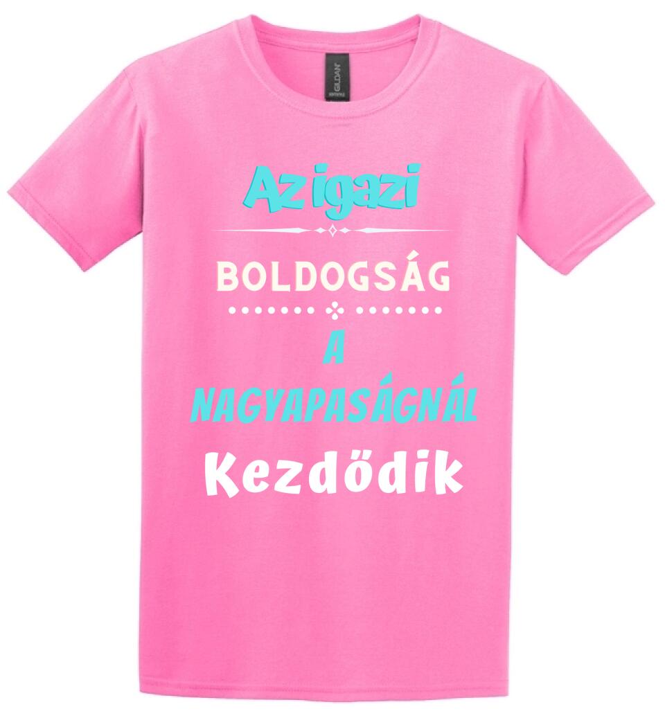 Igazi boldogság nagypapa póló