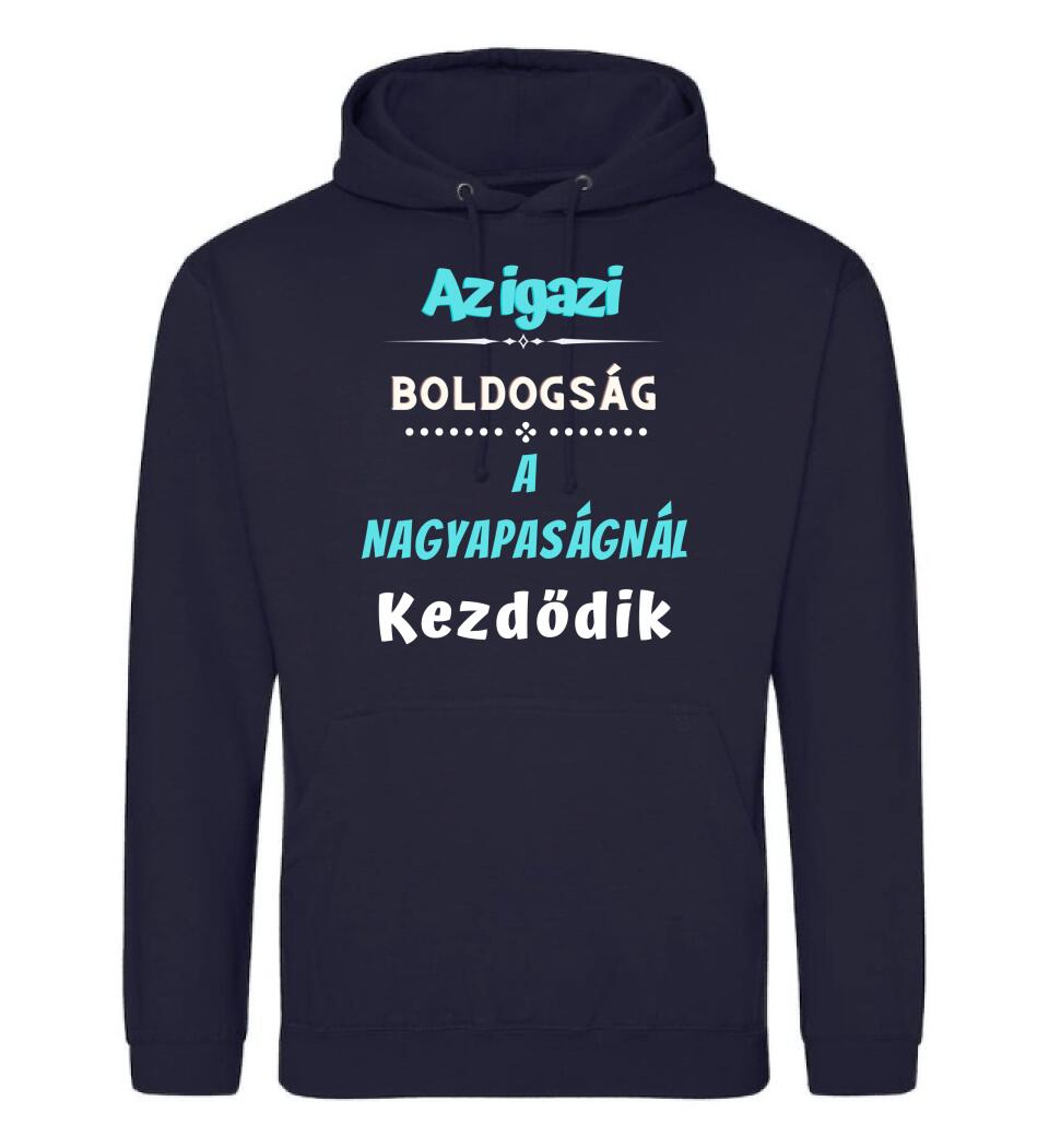 Igazi boldogság nagypapa póló