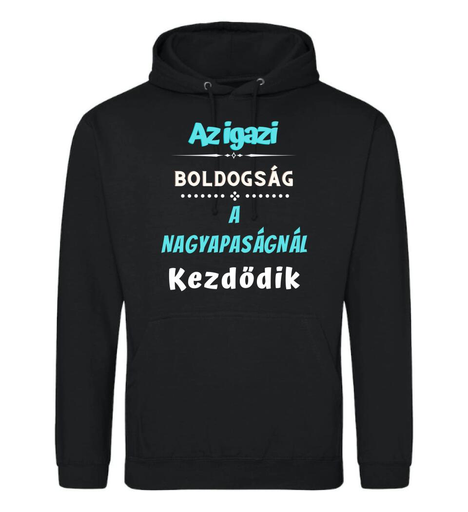 Igazi boldogság nagypapa póló