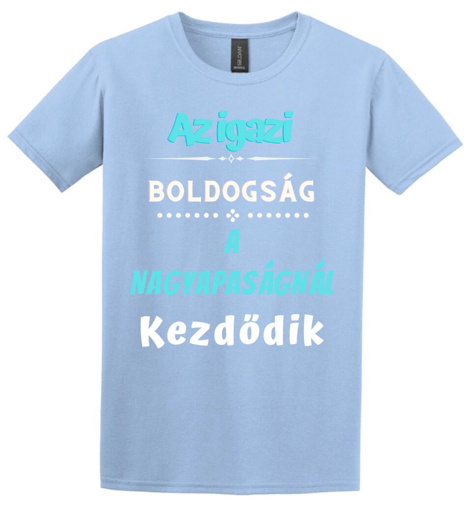 Igazi boldogság nagypapa póló