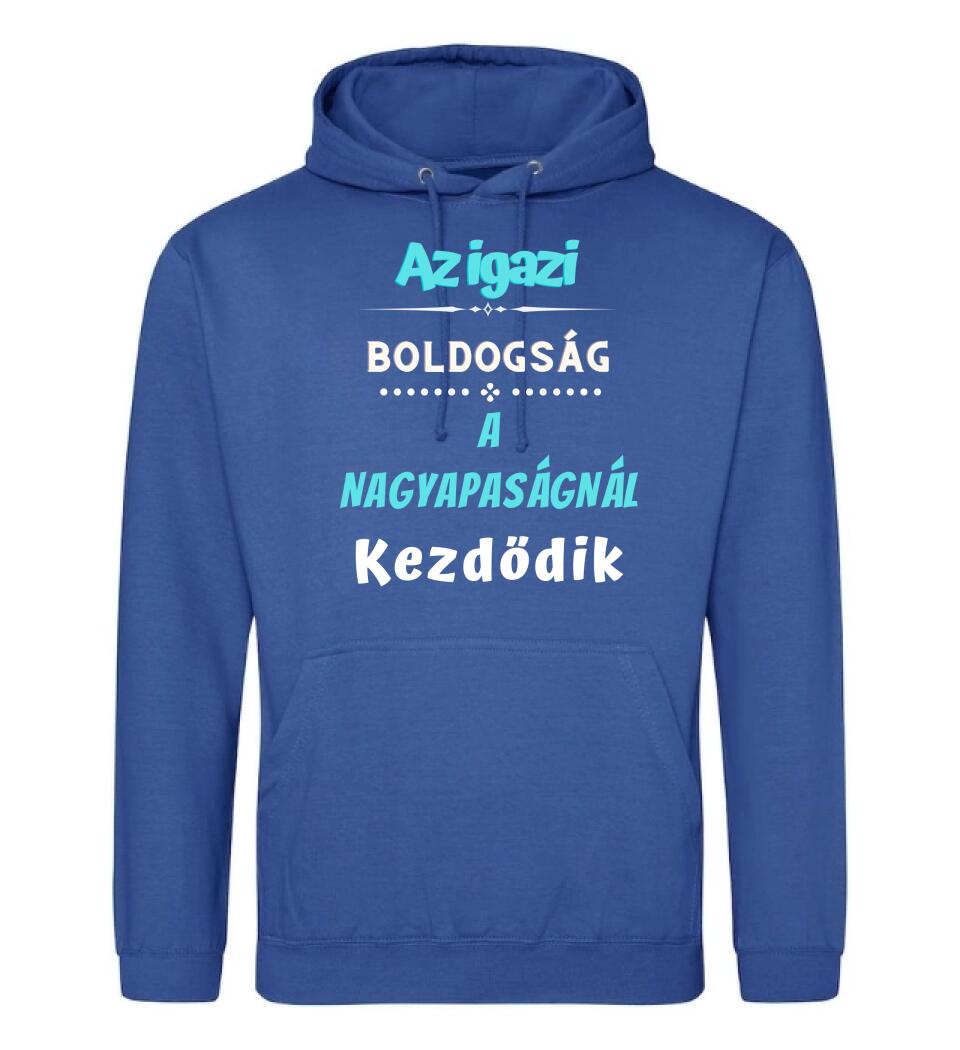 Igazi boldogság nagypapa póló