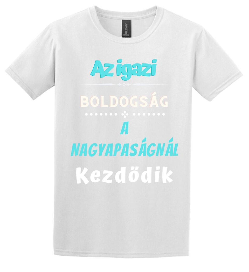 Igazi boldogság nagypapa póló