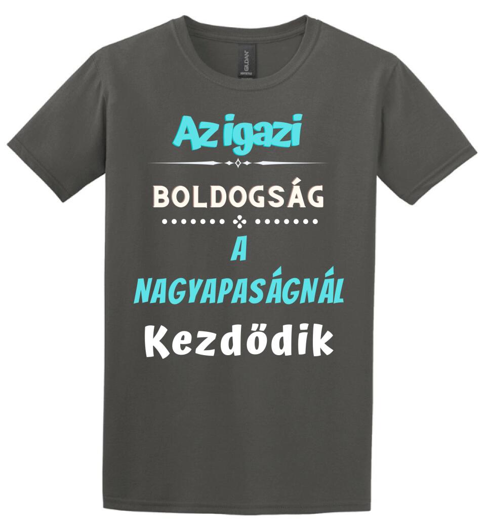 Igazi boldogság nagypapa póló