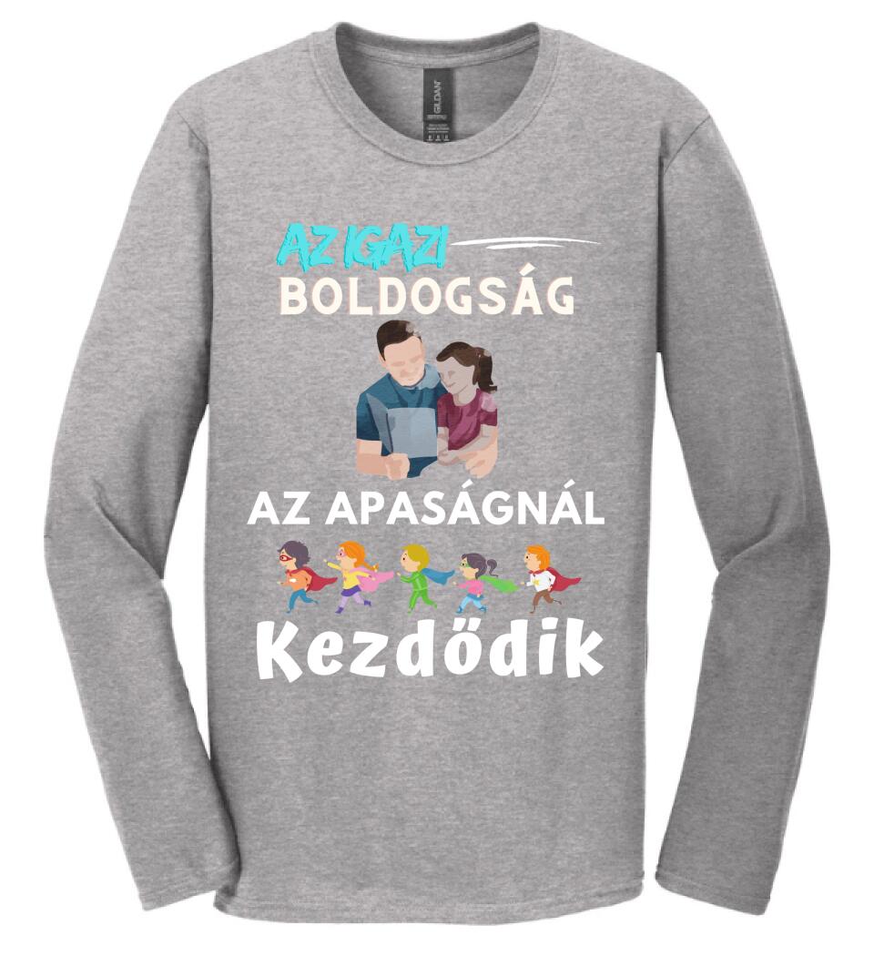 Igazi boldogság apa lánya póló