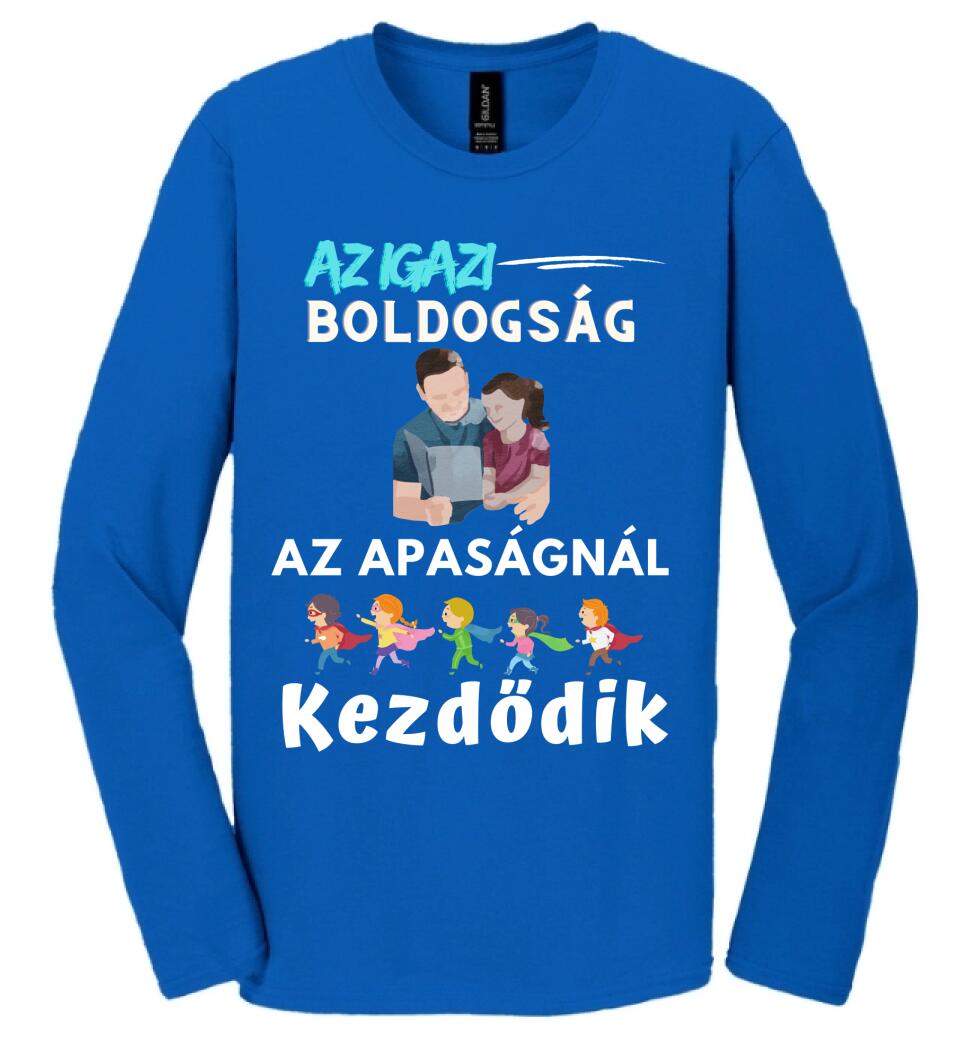 Igazi boldogság apa lánya póló