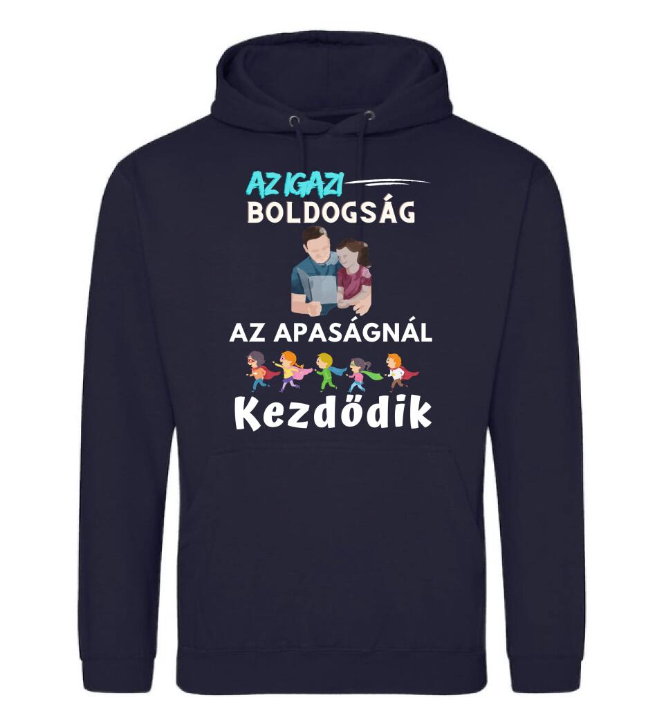 Igazi boldogság apa lánya póló