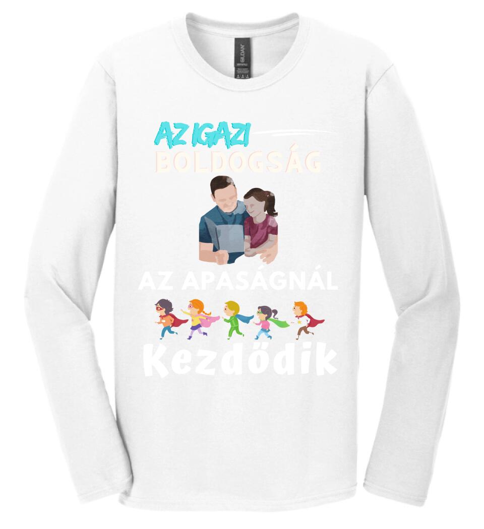 Igazi boldogság apa lánya póló