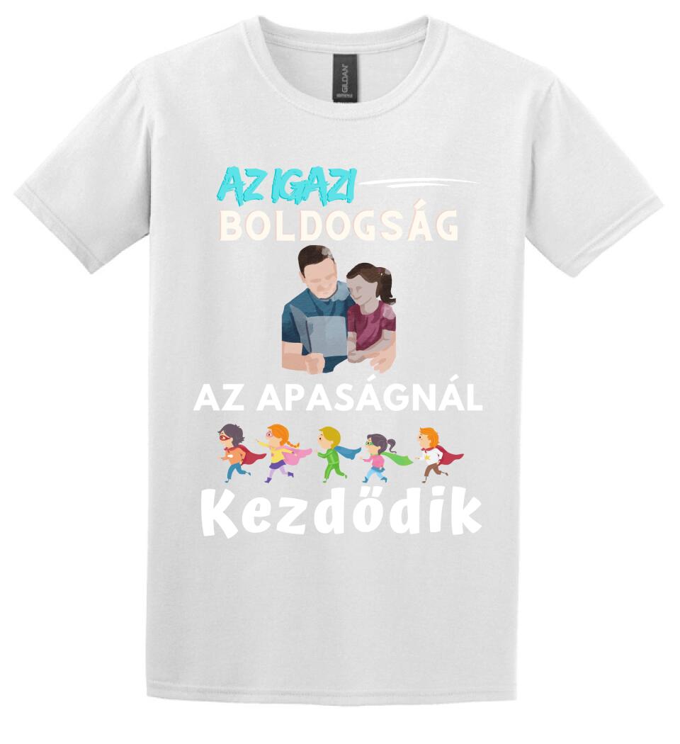 Igazi boldogság apa lánya póló